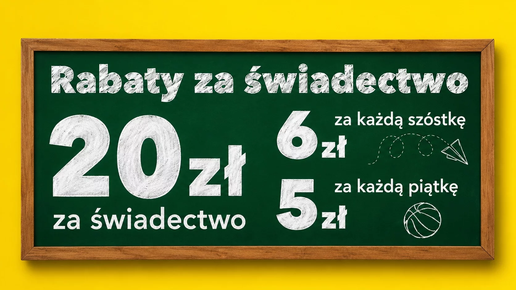 rabaty za świadectwo